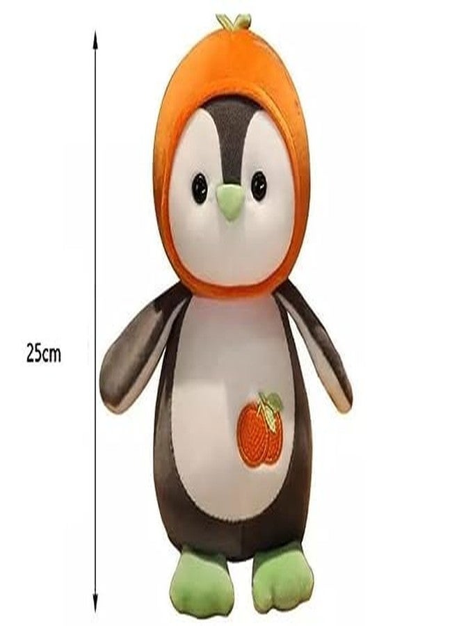 Fun4you Penguin Soft Toy | Cute Plush Stuffed Animal with Strawberry Hat | Huggable Cuddly Toy for Kids Boys & Girls Room Décor Soft Toy | Washable Plush Toy (30 cm) - Image 2